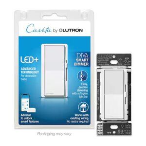 Lutron Caseta Smart Dimmers (2), Smart Hub, Remote & Wall Plates